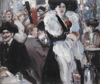 in the café d'harcourt - John Duncan Fergusson