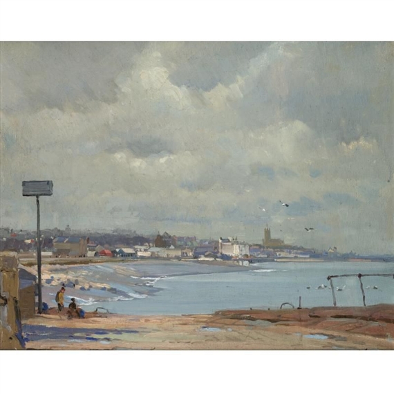 penzance from newlyn by Samuel John Lamorna-Birch