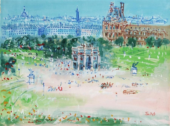 Jean Dufy | ENVIRONS DE PREUILLY-SUR-CLAISE (Circa 1940