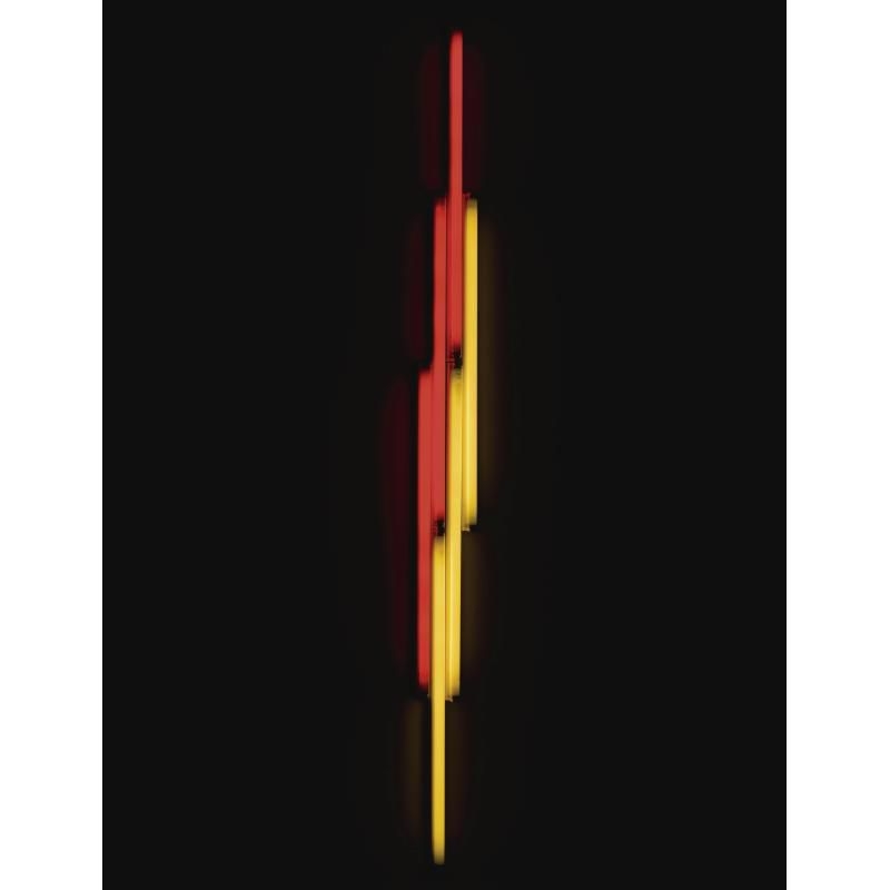 Artwork by Dan Flavin, Untitled, Made of red and yellow fluorescent light