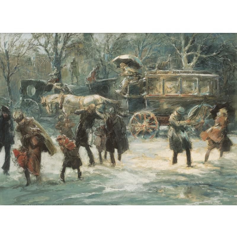 Everett Shinn Admiral Farragut Statue, Madison Square MutualArt