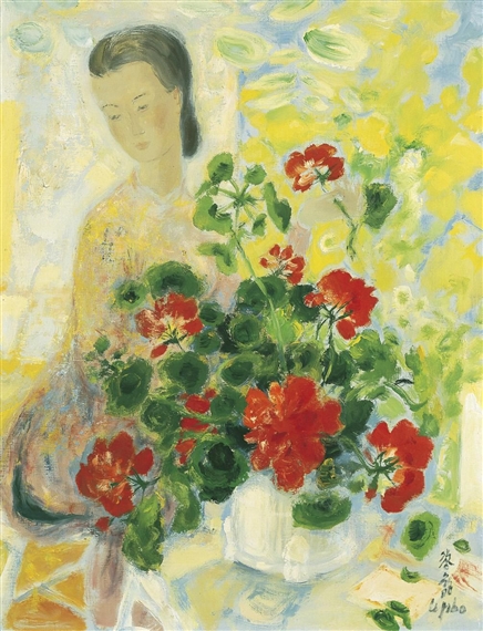 LADY WITH FLOWERS by Lê Ph?