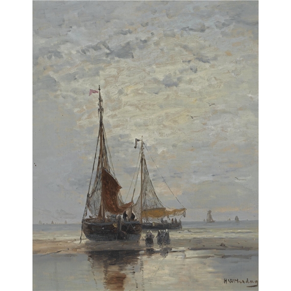 bringing in the catch by Hendrik Willem Mesdag