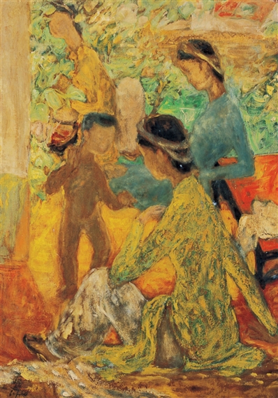 La Famille Dans Le Jardin