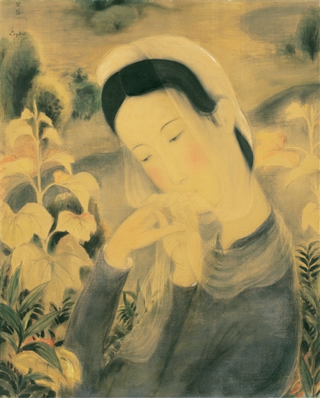 Jeune Fille Aux Fleurs