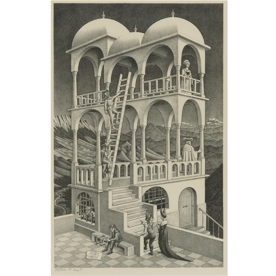 Belvedere (B./K./L./W. 426) by Maurits Cornelis Escher