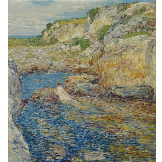 Rockweed Pool by Childe Hassam