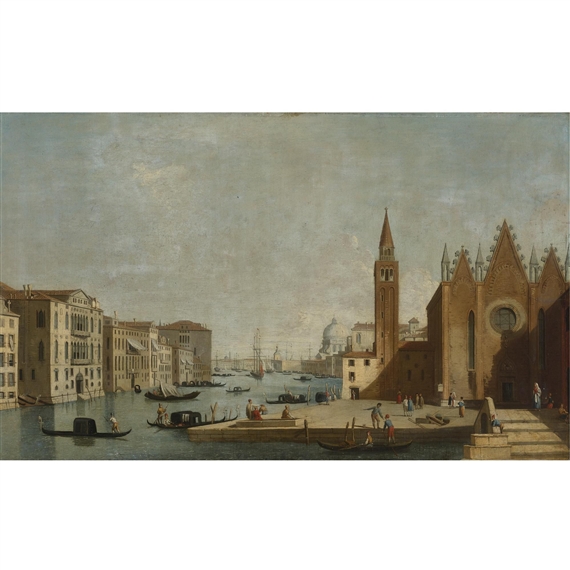 View of the Grand Canal from Santa Maria Carità to the Bacino di San Marco by Canaletto
