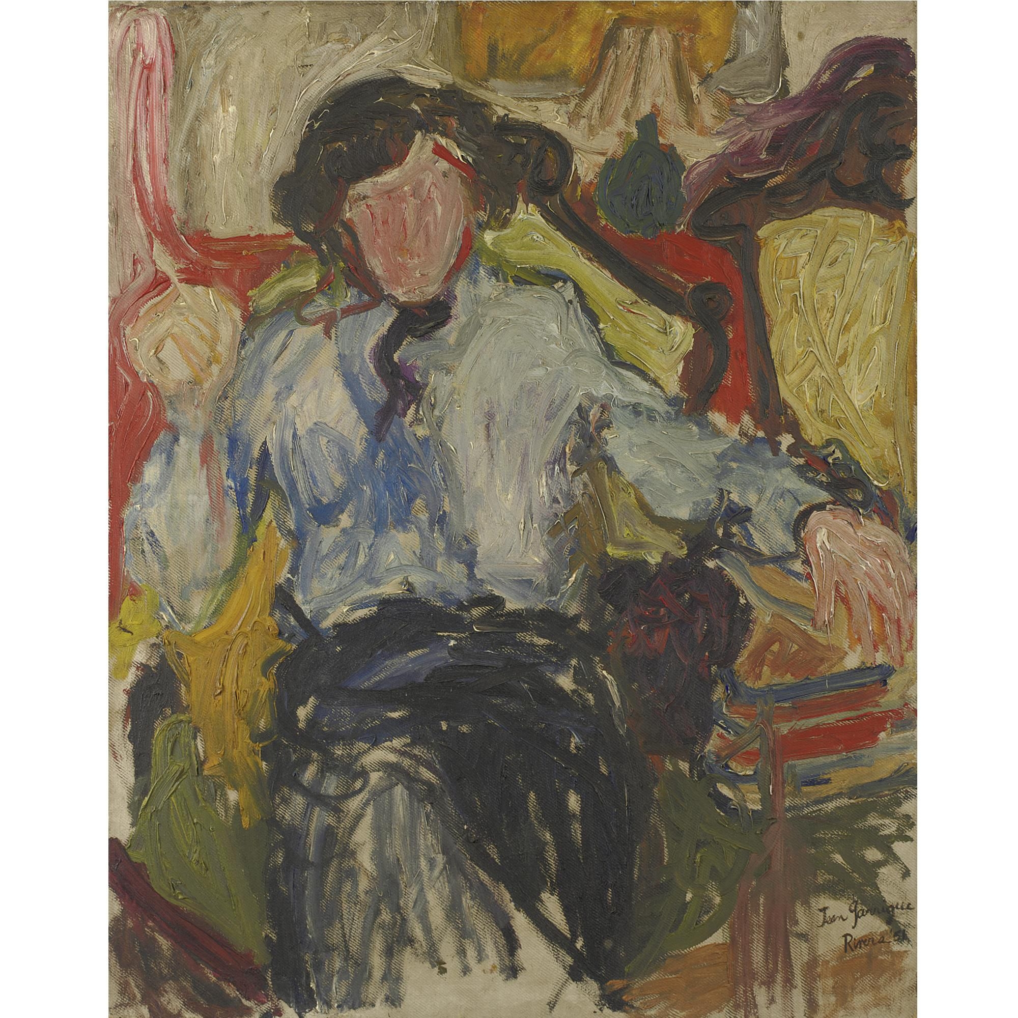 Artwork by Larry Rivers, Jean Garrigue, Made of oil on canvas