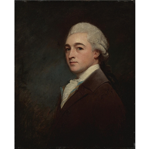 Portrait of a young man, said to be Sir Nathaniel Dance-Holland, RA by George Romney