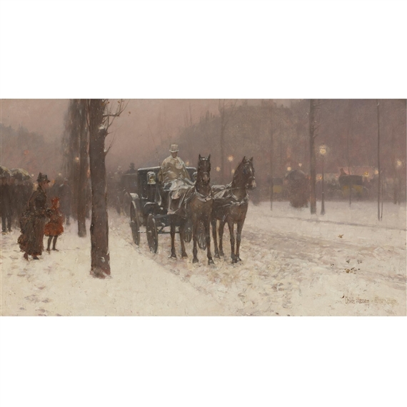 Paris, Winter Day by Childe Hassam