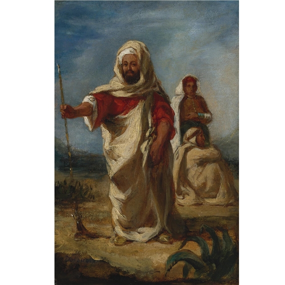 Moroccan Chieftain by Eugène Delacroix