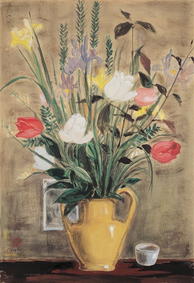 Fleurs (Flowers) by Lê Ph?, FullFormat:circa,year,1950