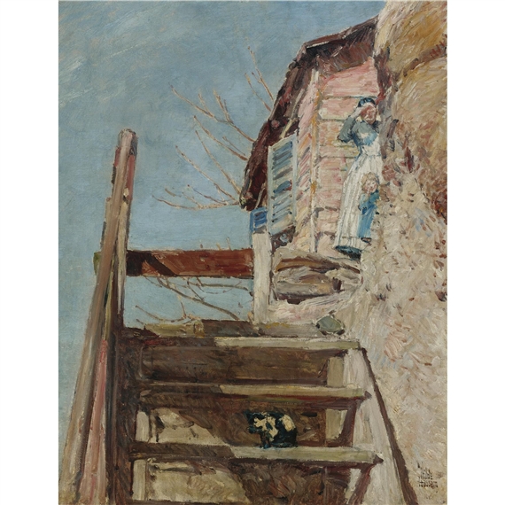 The Stairs by Childe Hassam