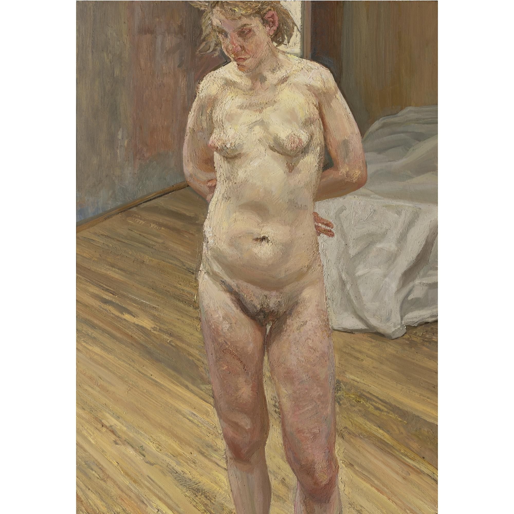 Naked Portrait Standing by Lucian Freud, FullFormat:,year,1999