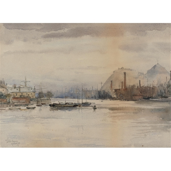 Dumbarton Rock by Childe Hassam