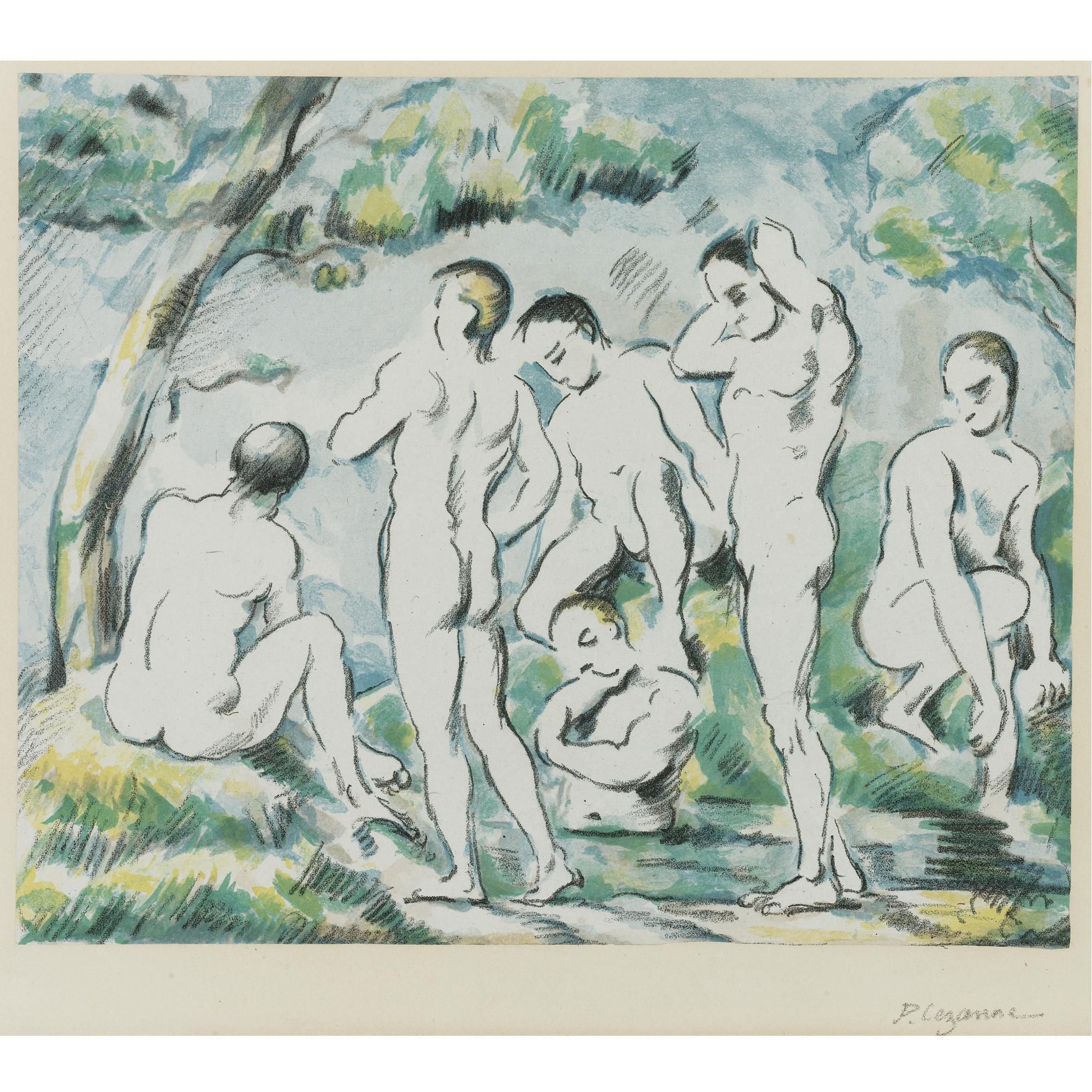 The Small Bathers (Venturi 1156; Druick III) by Paul Cézanne