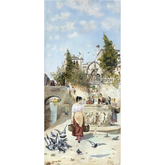 La Aguadora, Venecia by José Gallegos y Arnosa, FullFormat:,year,1886