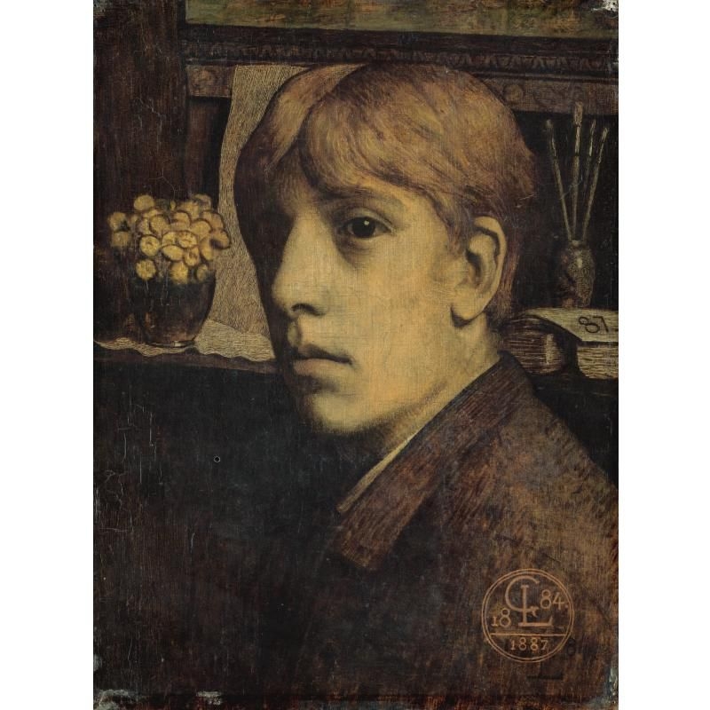 Artwork by Georges Lemmen, AUTOPORTRAIT, Made of oil on panel