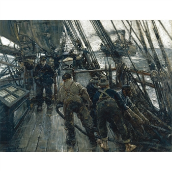 harvesting the sea - Harold Knight