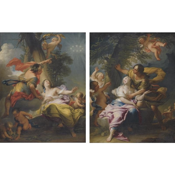 Andrea Casali | Bacchus and Ariadne; Angelica and Medoro | MutualArt