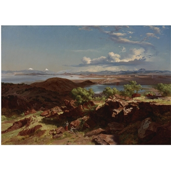 El Valle de México desde el Cerro de Santa Isabel (The Valley of Mexico from the hillside of Santa Isabel) - José María Velasco