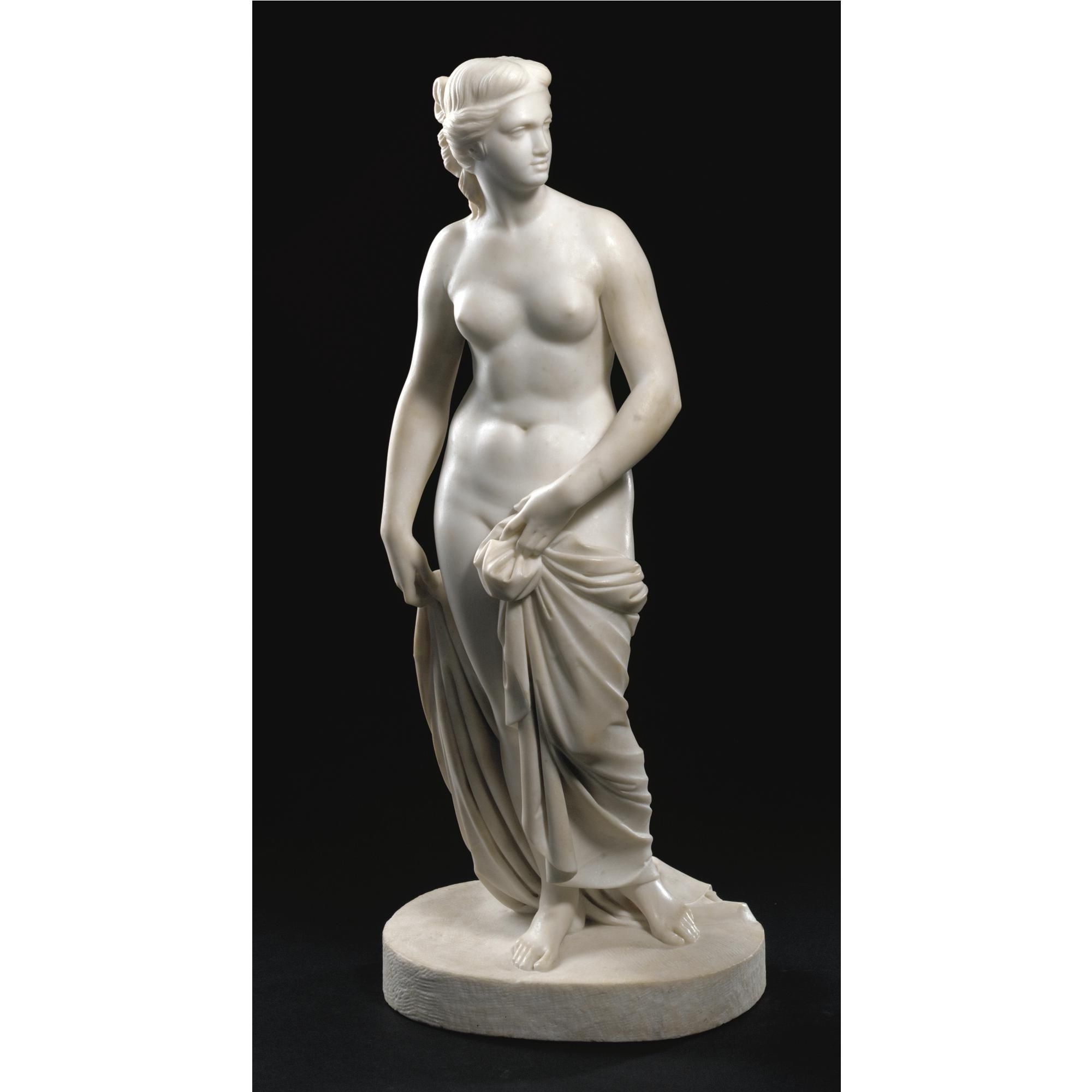 Artwork by John Hogan, A marble figure of Venus