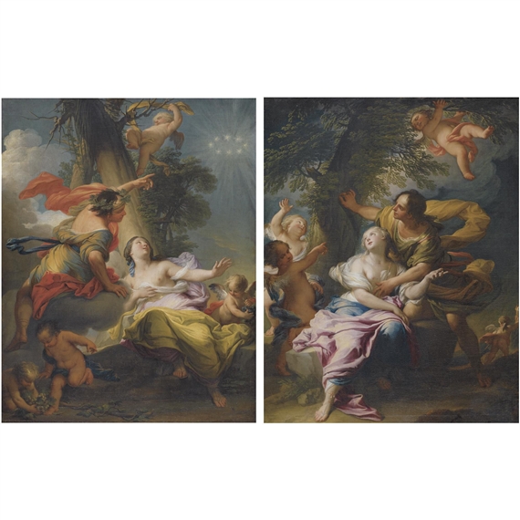 Andrea Casali | Bacchus and Ariadne; Angelica and Medoro | MutualArt