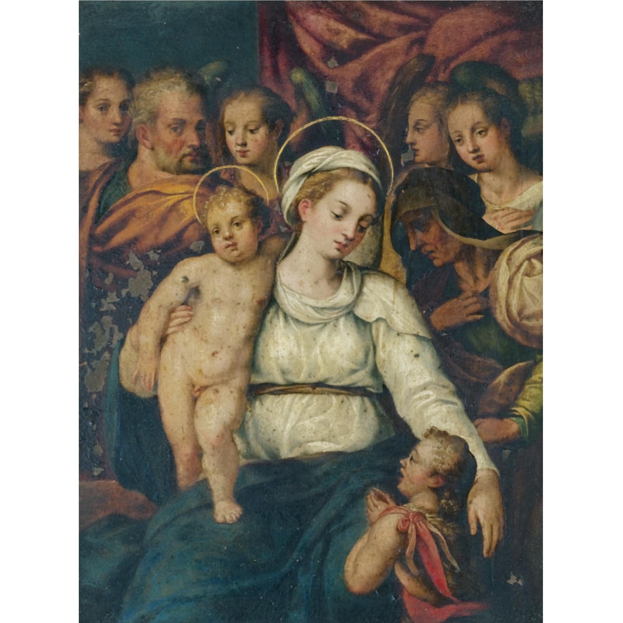 Lavinia Fontana | Holy Family with Saint Elizabeth and the Infant Saint ...