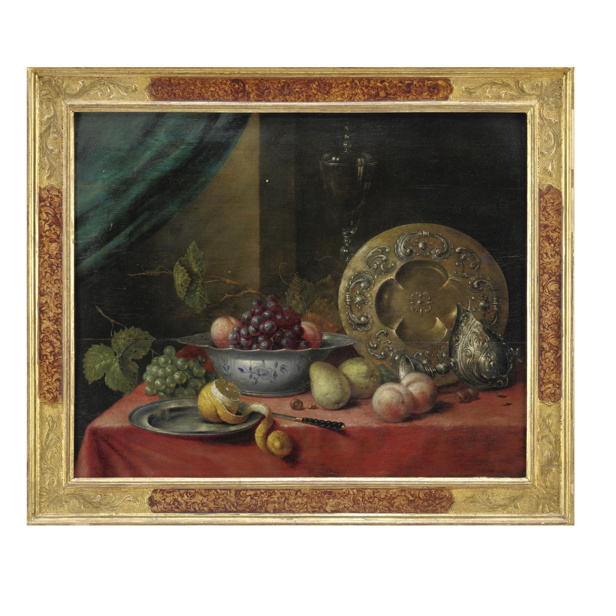 pieter-claesz-natura-morta-con-pesche-pere-uva-un-limone-tagliato