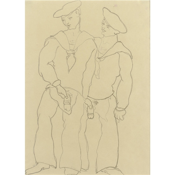 Two Sailors urinating by Charles Demuth, FullFormat:,year,1930
