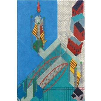 City Center # 7: The Lighthouse and Bridge Staten Island, New York - Siah Armajani