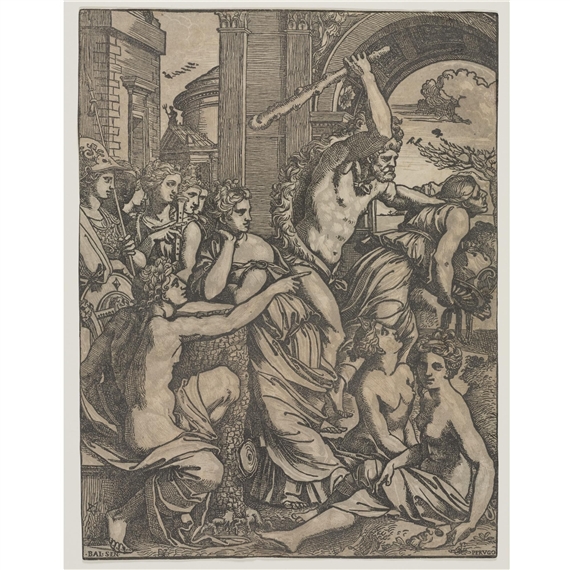 Envy Chased from the Temple of the Muses (TIB vol 48, 12-II) by Ugo Da Carpi