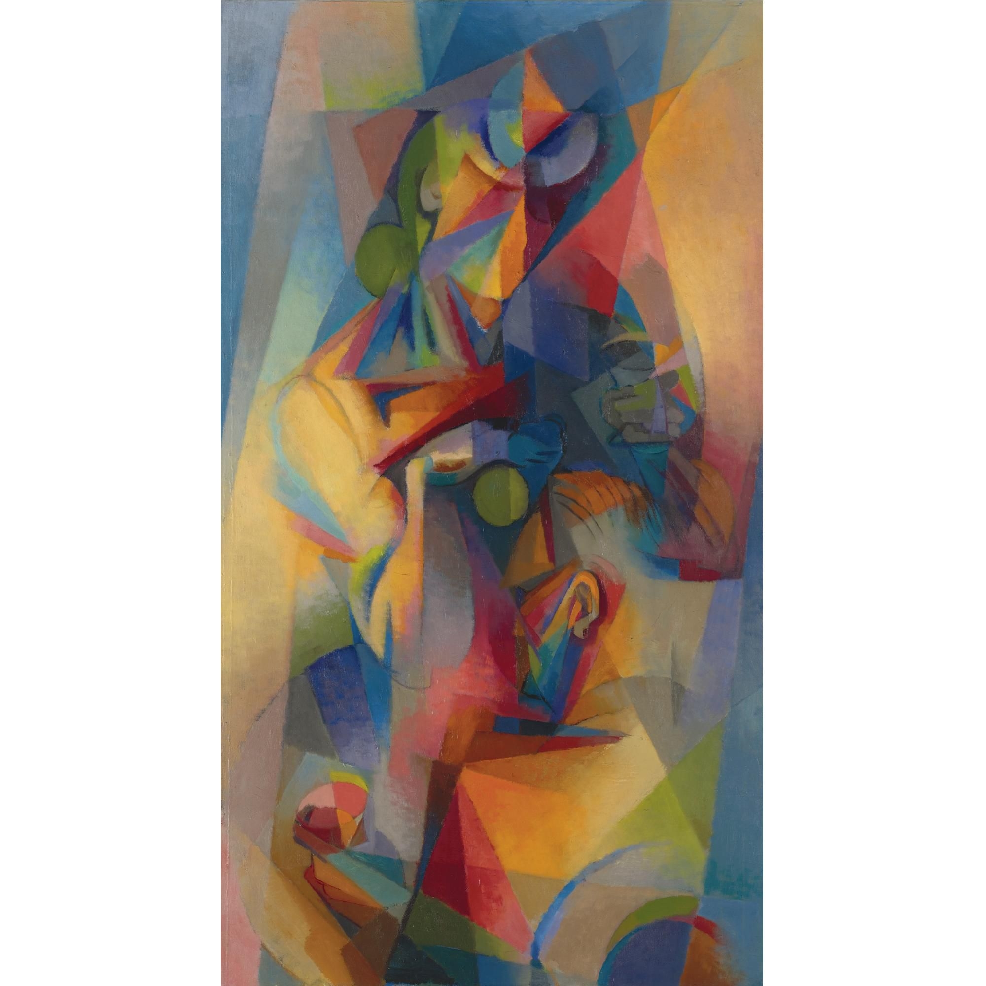 Artwork by Stanton MacDonald-Wright, Au Café (Synchromy), Made of oil on canvas