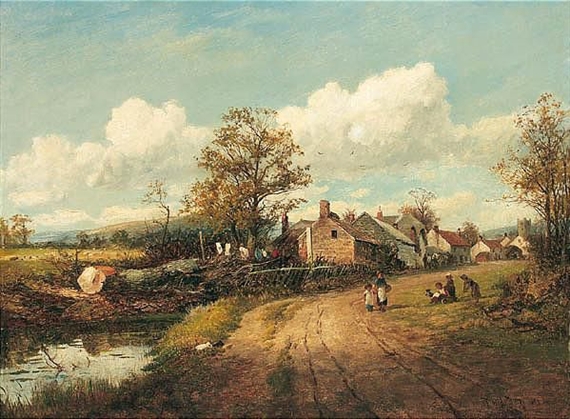by the village pond by David Bates