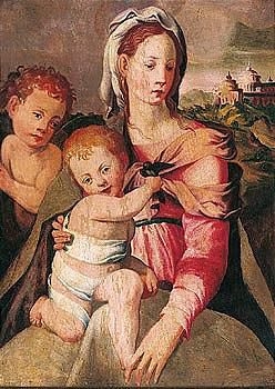 Jacopo Pontormo | the madonna and child with the infant saint john the ...