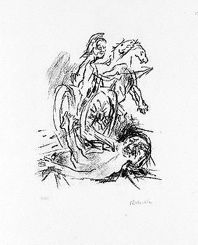 euripides. the women of troy (wingler/welz 476-490) by Oskar Kokoschka