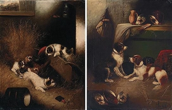 terriers ratting; after the shoot - Edward Armfield