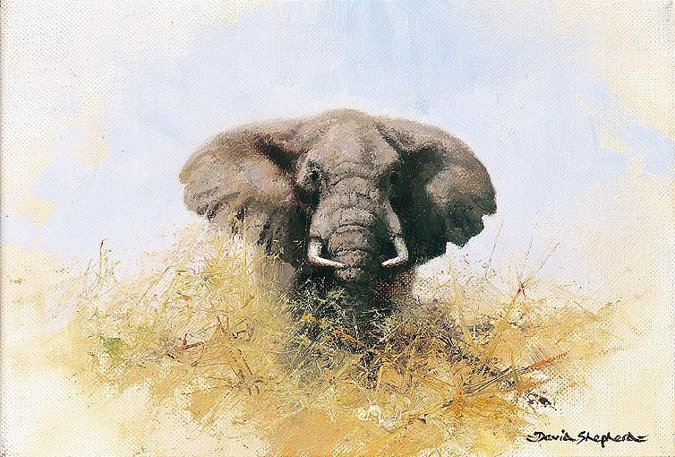 David Shepherd elephant MutualArt