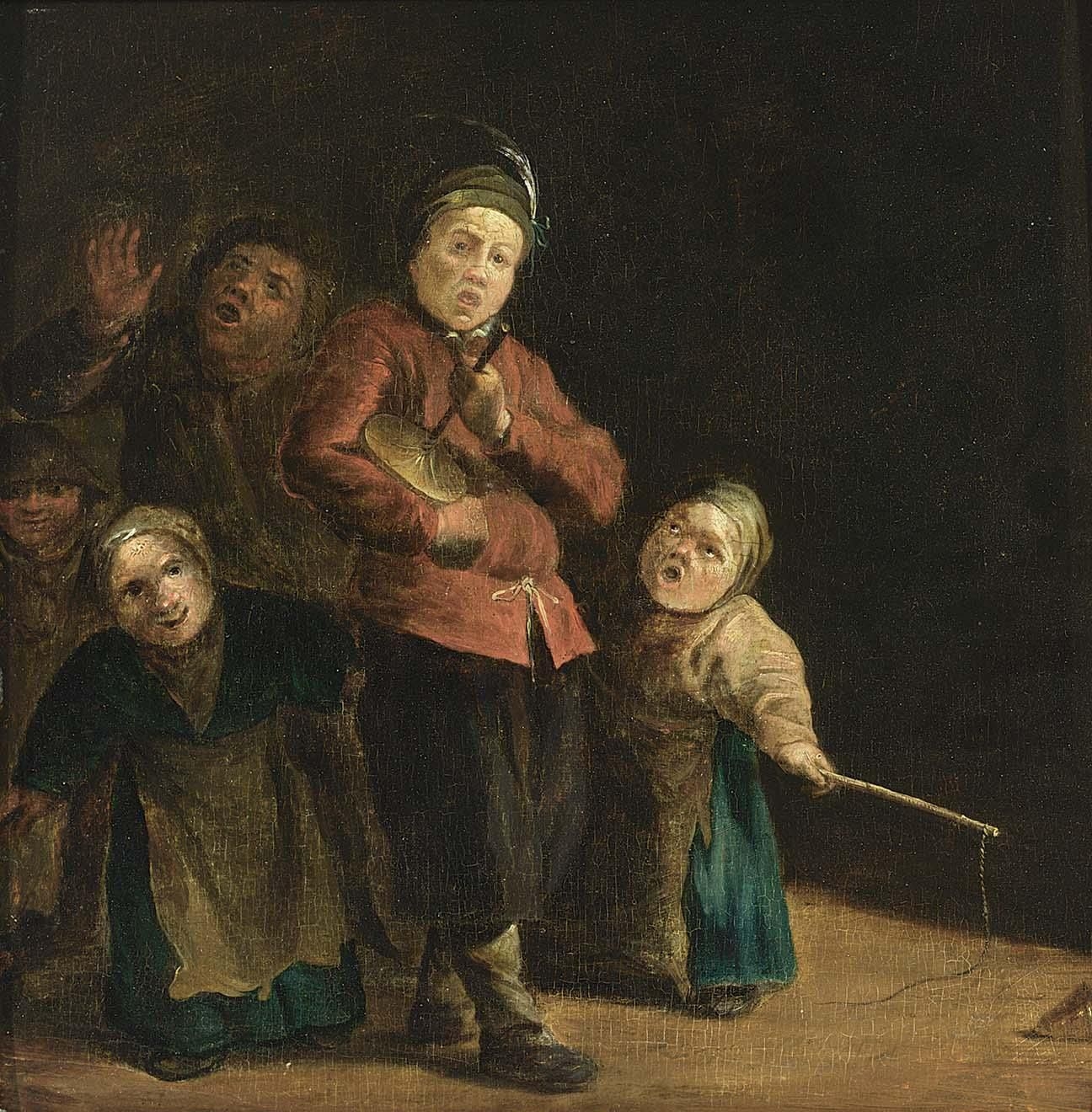 Andries Dirksz. Both | CHILDREN SINGING AND PLAYING THE ROMMELPOT ...