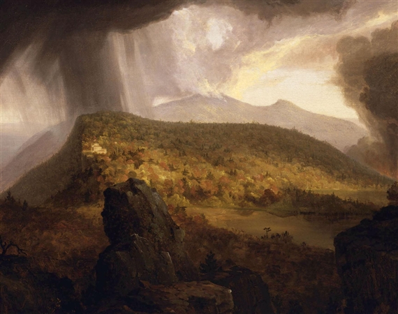 Thomas Cole CATSKILL MOUNTAIN HOUSE (Circa 1843) MutualArt
