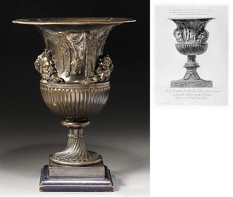 A VASE DECORATED WITH MASKS AND ASSES PELTS - Giacomo Zoffoli