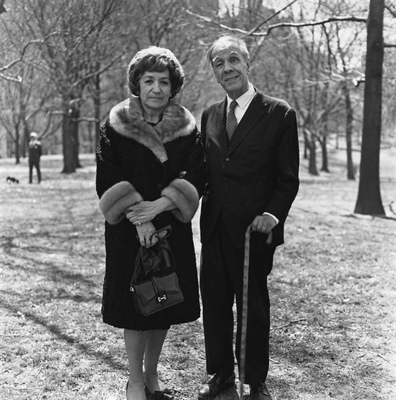 `JORGE LUIS BORGES AND HIS WIFE'