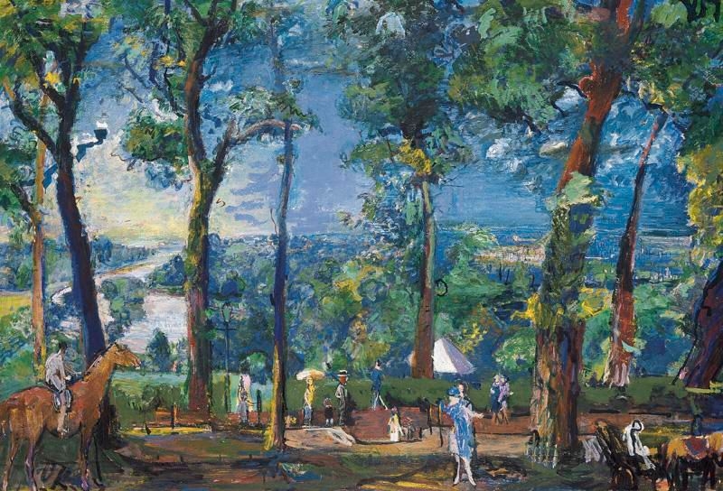 Artwork by Oskar Kokoschka, LONDON, RICHMOND TERRACE, Made of oil on canvas