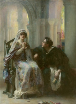 ELLEN TERRY AND HENRY IRVING IN ABELARD AND HELOISE - Henrietta Rae