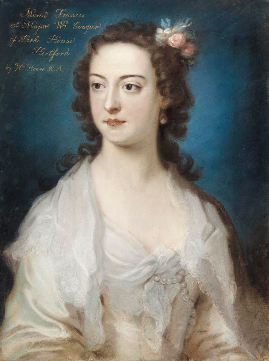 William Hoare | PORTRAIT OF MARIA FRANCES COWPER | MutualArt