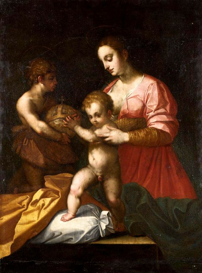 Andrea del Sarto | THE MADONNA AND CHILD WITH SAINT JOHN THE BAPTIST ...