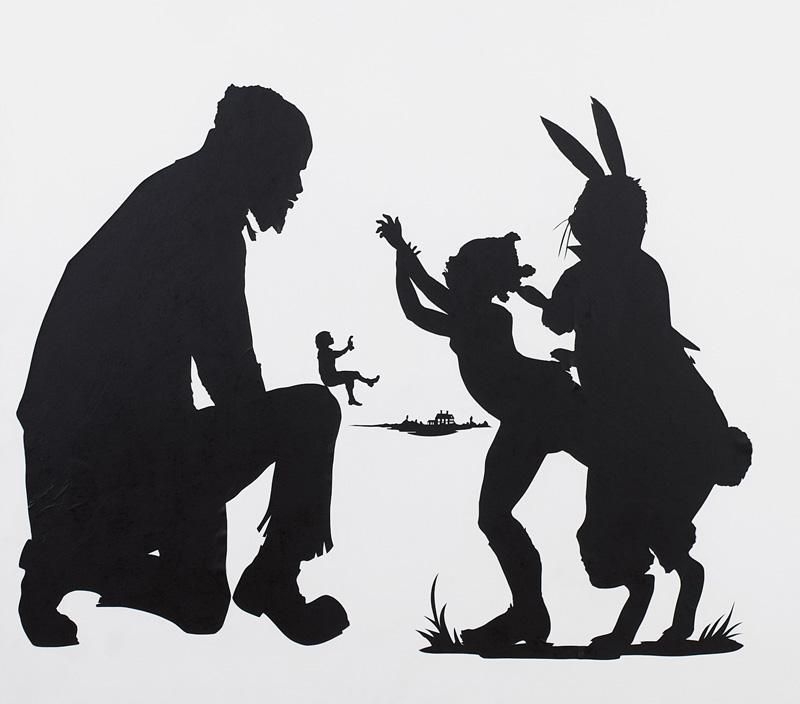 Artwork by Kara Walker, UNCLE REMUS SPINS A YARN