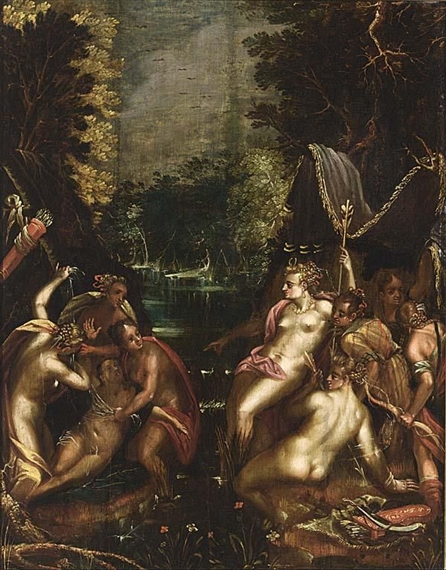 DIANA AND CALLISTO by Marten van Valckenborch
