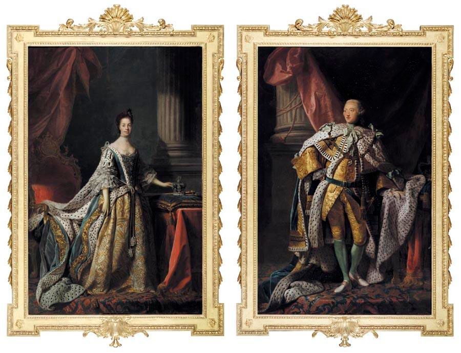Allan Ramsay PORTRAIT OF KING III; AND QUEEN CHARLOTTE MutualArt